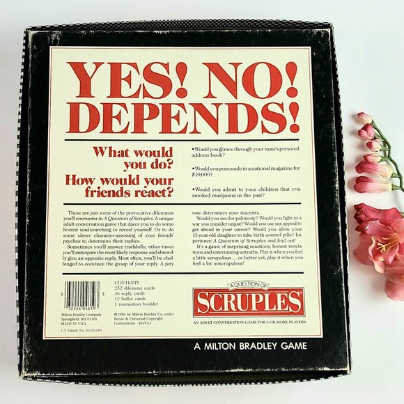 1986 - Question of Scruples Card Game- Milton Bradley - Picture 3 of 8